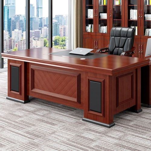 单人办公桌老板桌椅组合大班台总裁经理桌现代简约写字台办公家具