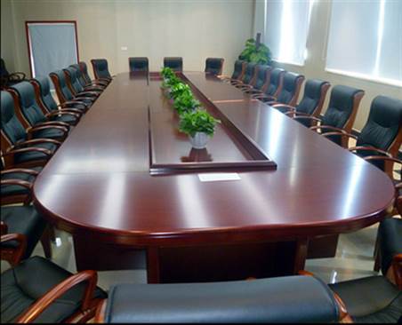 办公家具实木皮会议桌大型商务油漆洽谈桌会议台开会长条办公桌椅